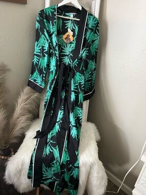 FE NOEL x target cover up  with Green Palm Print